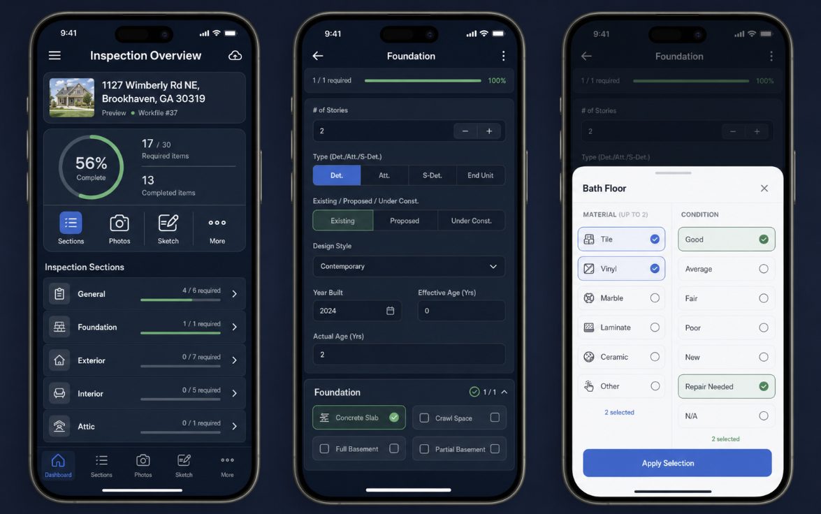 CompFlo Inspection App — mobile field capture